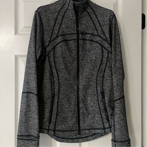 Lululemon Define Jacket in Heathered Black size 12